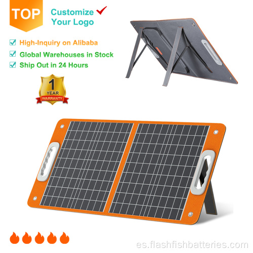 Paneles solares portátiles plegables de tela vatios de 60W